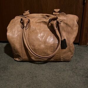 Frye Tan Leather Shoulder Bag